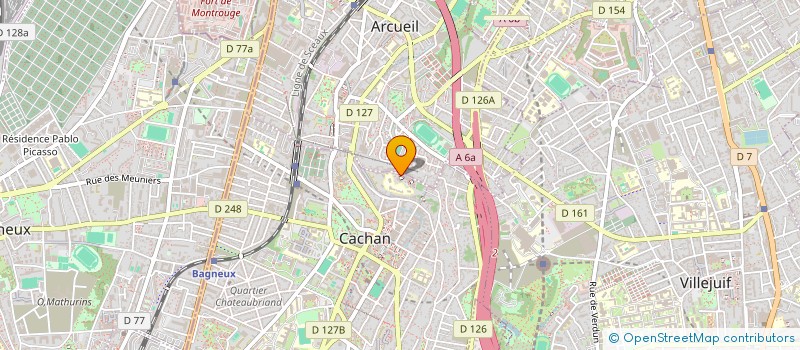 localisation de l'entreprise F J  CACHAN