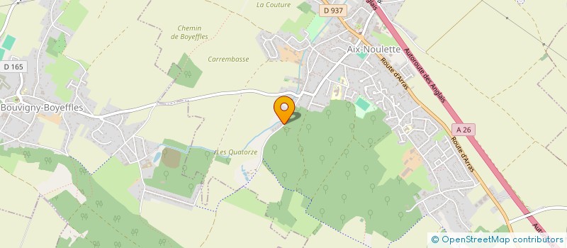 localisation de l'entreprise F J  AIX-NOULETTE