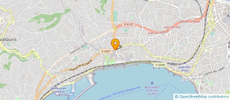 localisation de l'entreprise F.J à ANTIBES