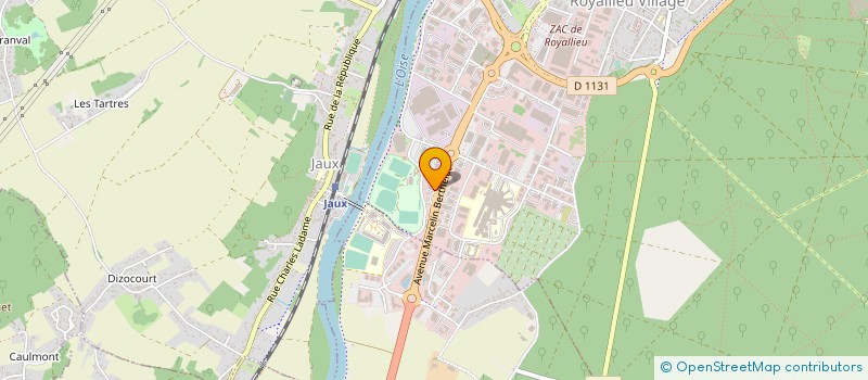 localisation de l'entreprise F.J.  COMPIEGNE