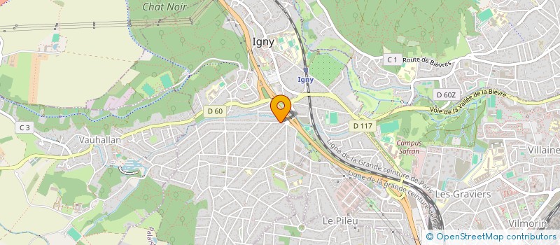 localisation de l'entreprise F J BAT  IGNY