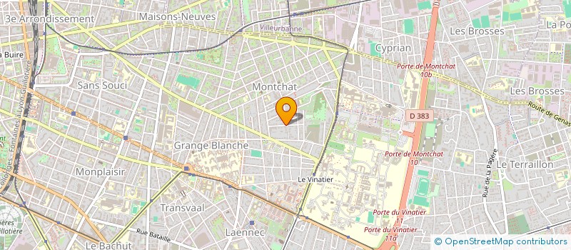 localisation de l'entreprise F.J.C.  LYON