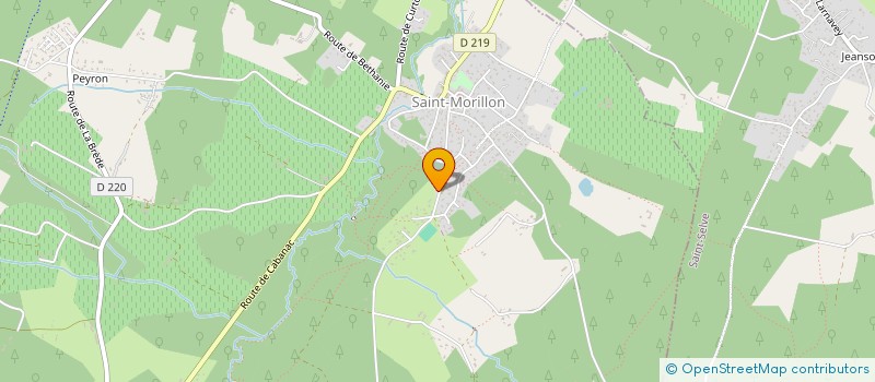 localisation de l'entreprise F.J.C.  SAINT-MORILLON