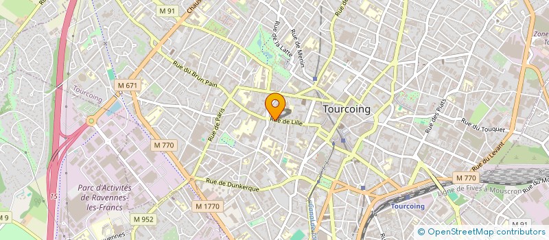 localisation de l'entreprise F J D MEDICAL  TOURCOING