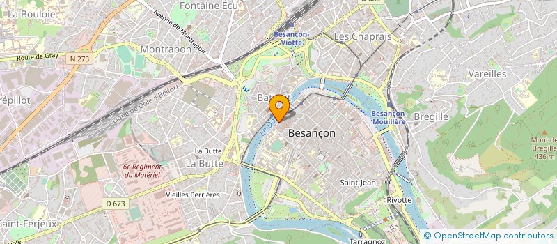 localisation de l'entreprise F J DANIELS à BESANCON