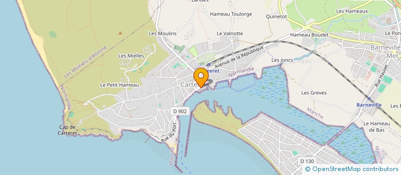 localisation de l'entreprise F&J DE MELLO à BARNEVILLE-CARTERET