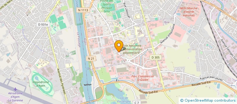 localisation de l'entreprise F.J DEVELOPPEMENT à AGEN