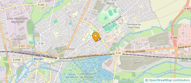 localisation de l'entreprise F.J. FIBRE  BOURGES