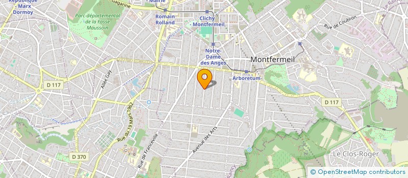 localisation de l'entreprise F.J FINANCE à MONTFERMEIL
