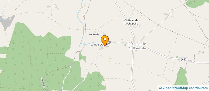 localisation de l'entreprise F.J. GALLAIS à LA CHAPELLE-ORTHEMALE