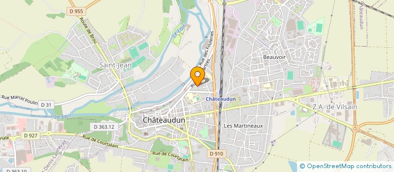 localisation de l'entreprise F.J.H. à CHATEAUDUN