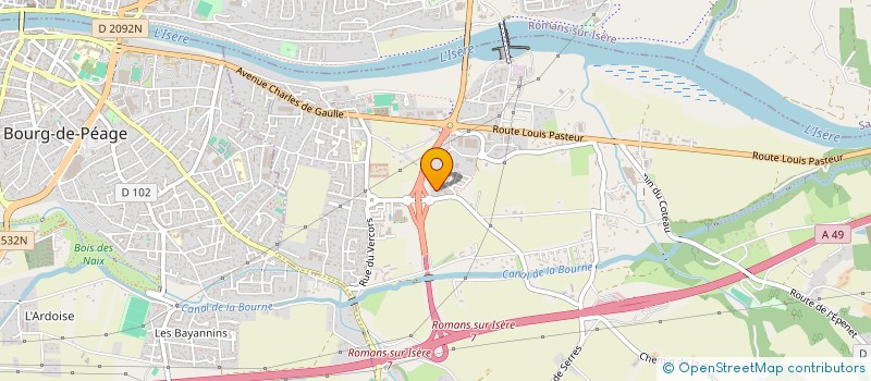 localisation de l'entreprise F.J. HOLDING  CHATUZANGE-LE-GOUBET