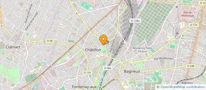 localisation de l'entreprise F.J.I.S COUTURE  CHATILLON