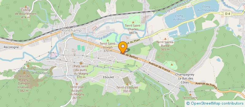 localisation de l'entreprise F&J IMMO  RONCHAMP