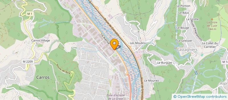 localisation de l'entreprise F.J.L à CARROS