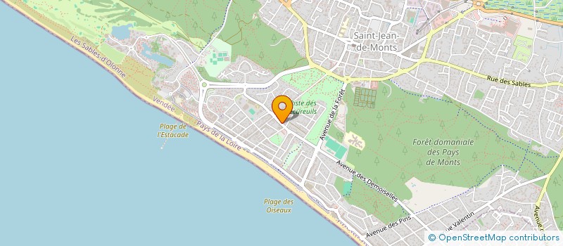 localisation de l'entreprise F.J. LOISIRS  SAINT-JEAN-DE-MONTS