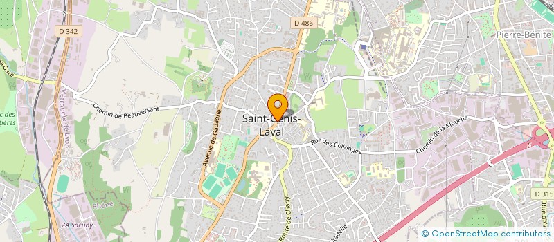 localisation de l'entreprise F.J.M. à SAINT-GENIS-LAVAL