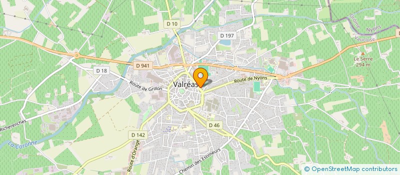 localisation de l'entreprise F.J.M.A. à VALREAS