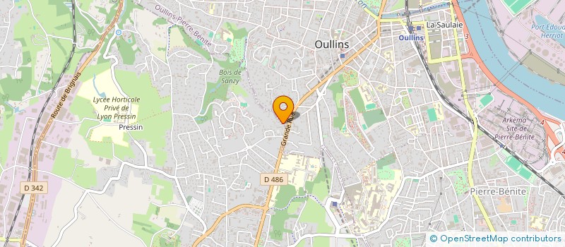 localisation de l'entreprise F.J.M.H  OULLINS-PIERRE-BENITE