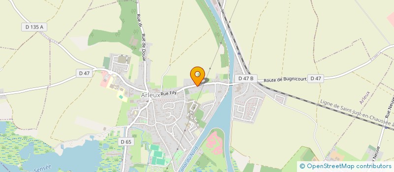 localisation de l'entreprise F.J.M. IMMOBILIER  ARLEUX