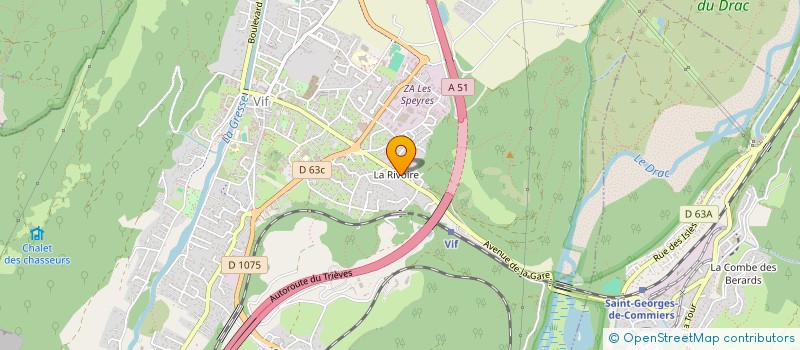 localisation de l'entreprise F.J.M.T.  VIF