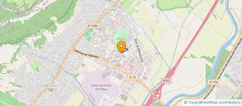 localisation de l'entreprise F&J NETWORK à CROLLES