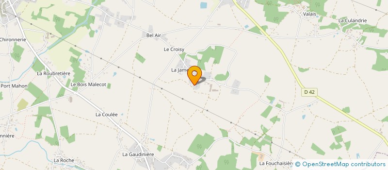 localisation de l'entreprise F.J.P. à VIGNEUX-DE-BRETAGNE