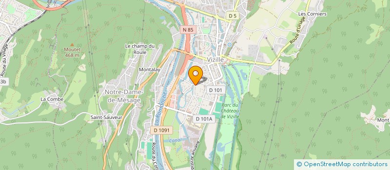 localisation de l'entreprise F.J.P.B.  VIZILLE