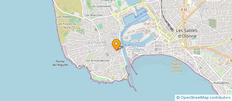 localisation de l'entreprise F.J.P.M. à LES SABLES D'OLONNE