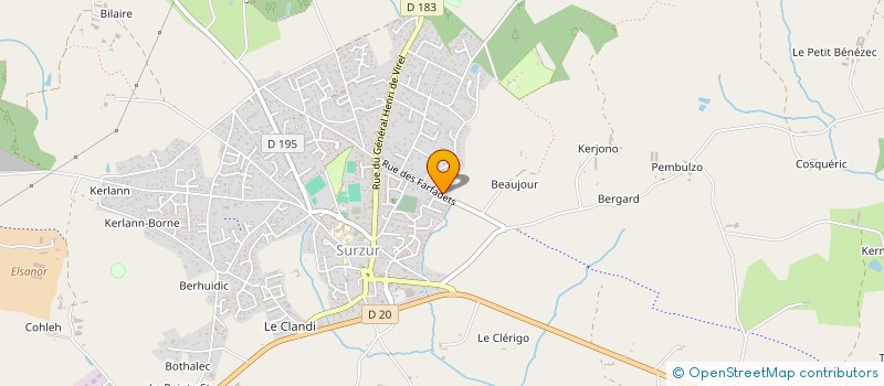 localisation de l'entreprise F.J. PARAMED  SURZUR