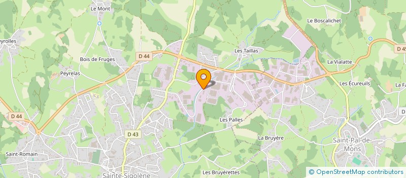 localisation de l'entreprise F.J.R.C. IMMO à SAINTE-SIGOLENE