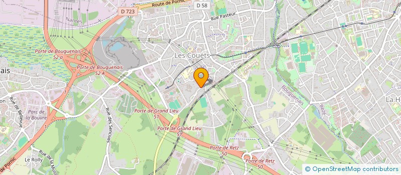 localisation de l'entreprise F.J. TRANSPORTS à BOUGUENAIS