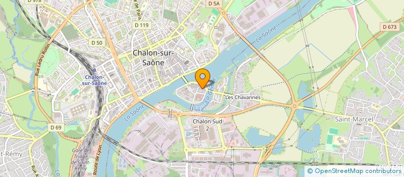 localisation de l'entreprise F.K. 71 à CHALON-SUR-SAONE