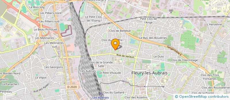 localisation de l'entreprise F&K EXPRESS à CERCOTTES