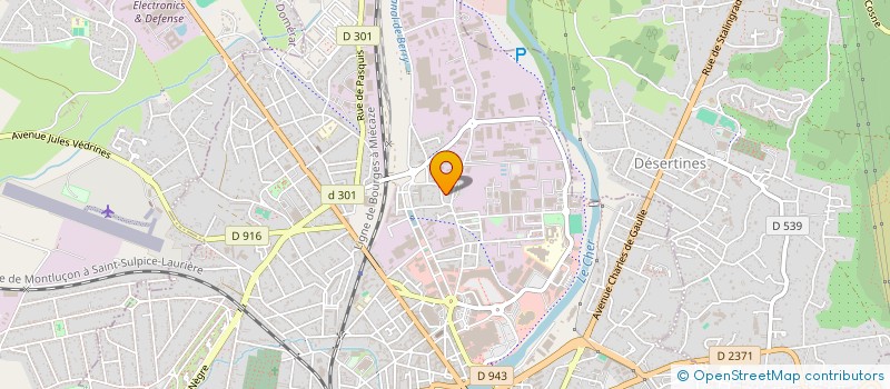 localisation de l'entreprise F.K.G  MONTLUCON