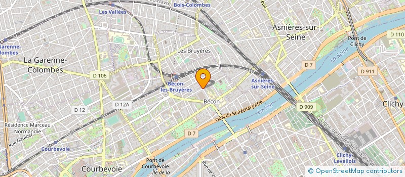localisation de l'entreprise F K IMMOBILIER à COURBEVOIE