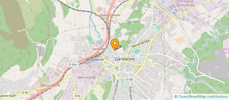 localisation de l'entreprise F.K.W. à GARDANNE