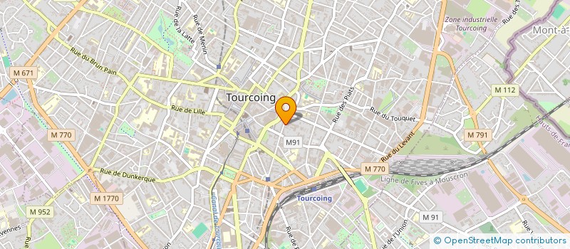 localisation de l'entreprise F KUNCZE 3 à TOURCOING