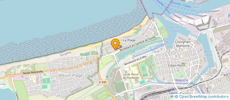 localisation de l'entreprise F.L. 16  CALAIS