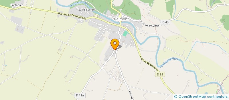 localisation de l'entreprise F.L.2M  CALMONT