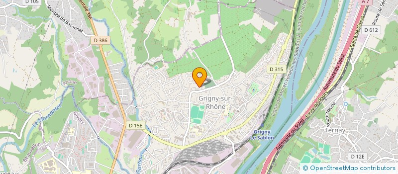 localisation de l'entreprise F.L.  GRIGNY