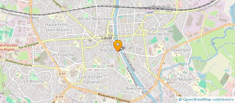 localisation de l'entreprise F.L. à LAVAL