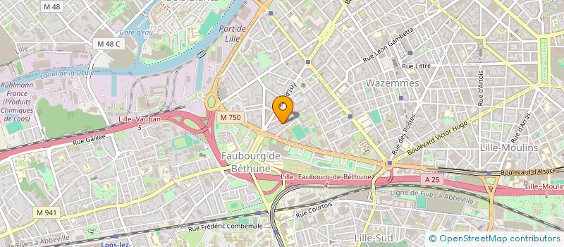localisation de l'entreprise F.L. à LILLE