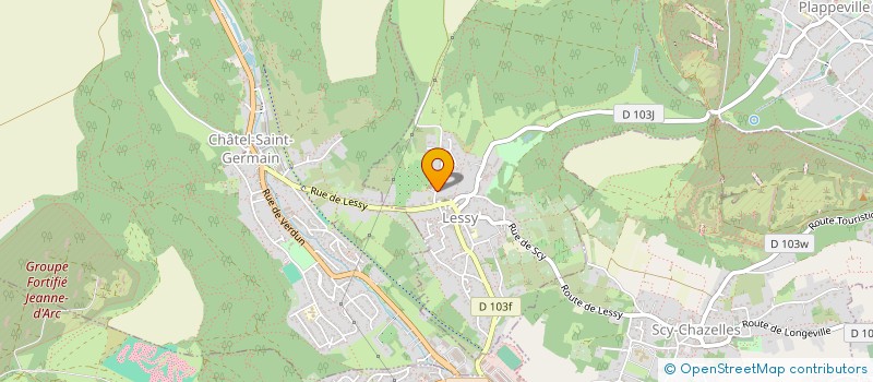 localisation de l'entreprise F.L.A.M  LESSY