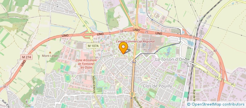 localisation de l'entreprise F.L.A.T. à DIJON