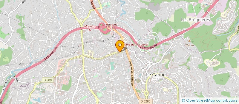localisation de l'entreprise F.L. ASCENSSEUR à MOUGINS