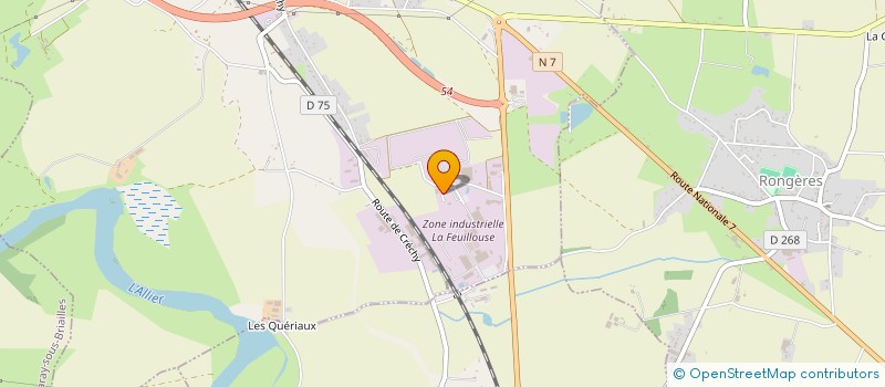 localisation de l'entreprise F.L.C. à VARENNES SUR ALLIER