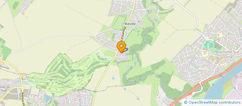 localisation de l'entreprise F.L.C. IMMO  BIEVILLE-BEUVILLE