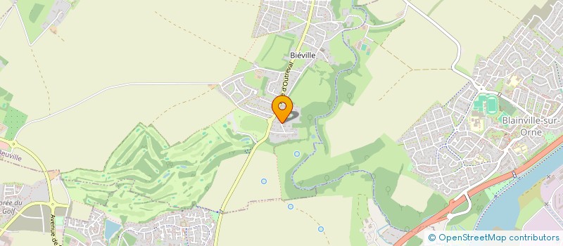 localisation de l'entreprise F.L.C. VIRE  BIEVILLE-BEUVILLE