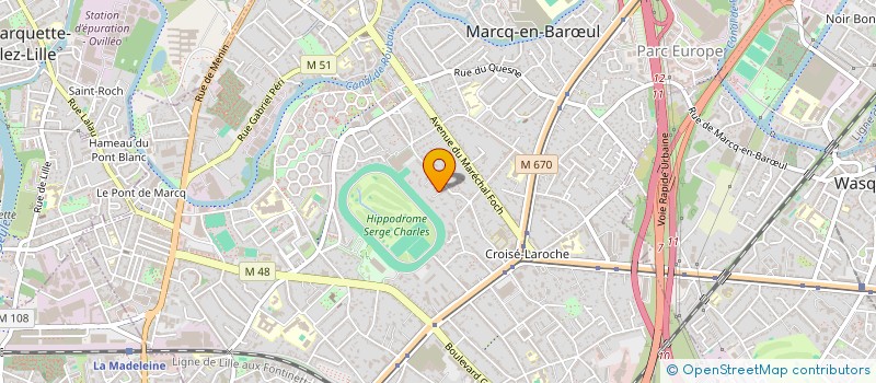 localisation de l'entreprise F.L. CONSULTANT à MARCQ-EN-BARŒUL